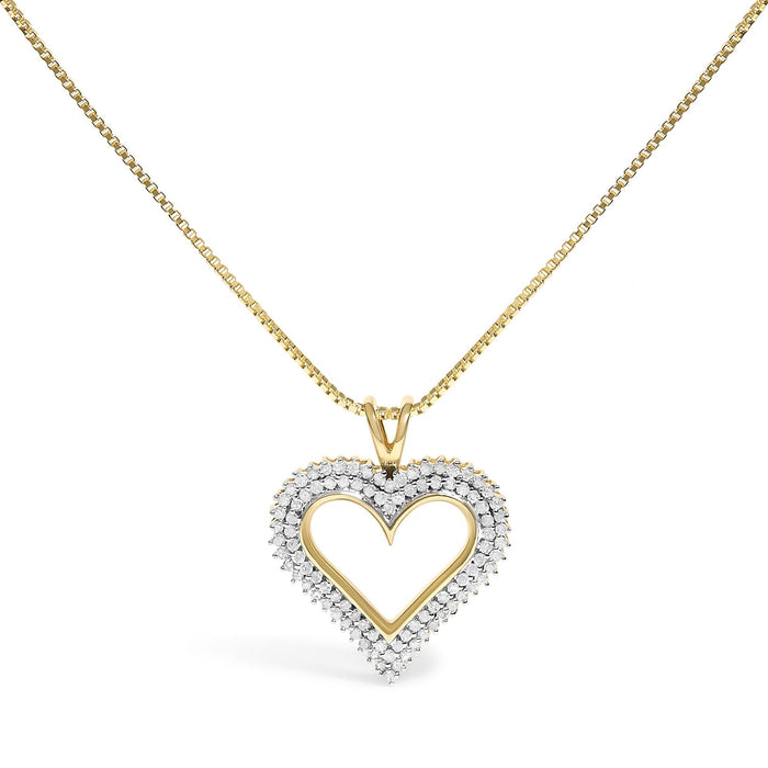 Diamond Heart Pendant Necklace in Sterling Silver, photo 8