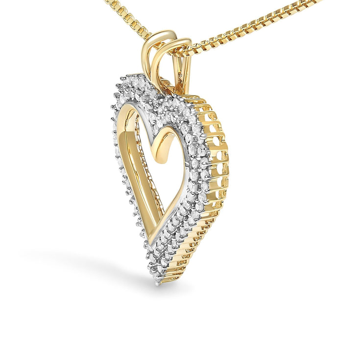 Diamond Heart Pendant Necklace in Sterling Silver, photo 44
