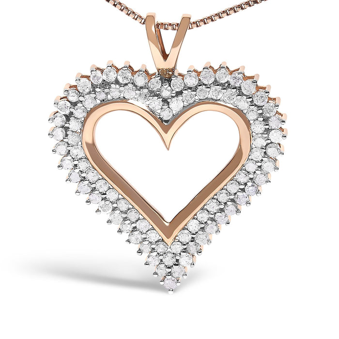 Diamond Heart Pendant Necklace in Sterling Silver, photo 16