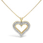 Diamond Heart Pendant Necklace in Sterling Silver, photo 5