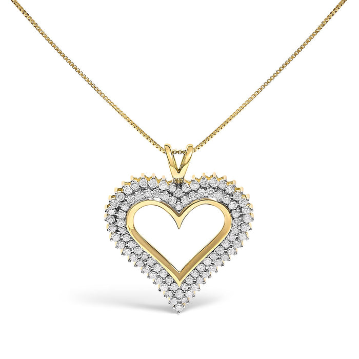 Diamond Heart Pendant Necklace in Sterling Silver, photo 5