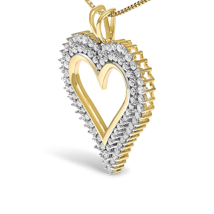 Diamond Heart Pendant Necklace in Sterling Silver, photo 41