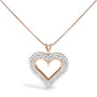 Diamond Heart Pendant Necklace in Sterling Silver, photo 1