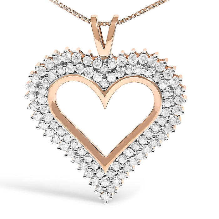 Diamond Heart Pendant Necklace in Sterling Silver, photo 13