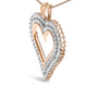 Diamond Heart Pendant Necklace in Sterling Silver, photo 37