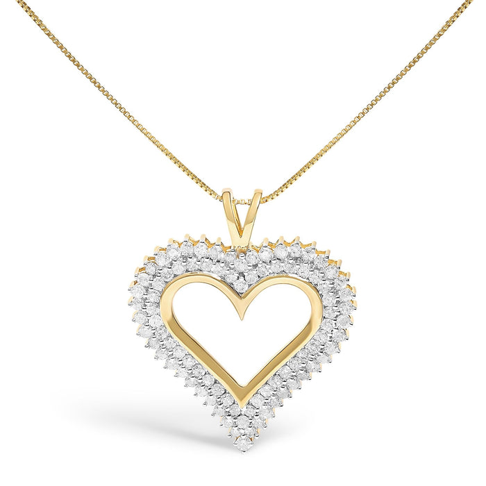 Diamond Heart Pendant Necklace in Sterling Silver, photo 2