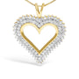 Diamond Heart Pendant Necklace in Sterling Silver, photo 14
