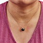 7 Ct. Treated Black Diamond Bezel-Set Round Solitaire Pendant Necklace in 14K Rose Gold, photo 8