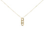 1/6 Ct. T.W. Diamond Interlocking Triple Asymmetric Circle Hoop Pendant Necklace in 14K Yellow Gold-Plated Sterling Silver, photo 2