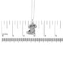 1/2 Ct. T.W. White and Treated Black Diamond Shih Tzu Dog Pendant Necklace in Sterling Silver, photo 6