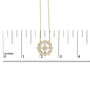 Collar con colgante de medallón de brújula con diamantes de 1 ct. p.t. en plata de ley bañada en oro amarillo de 14K, foto 5