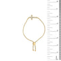 Diamond Accent Cross Lariat Bolo Bracelet in Gold Vermeil, photo 5