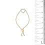 Diamond Accent Heart Lariat Bolo Bracelet in Gold Vermeil, photo 5