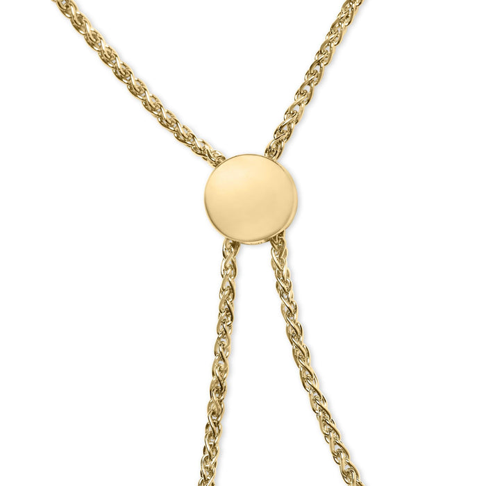 Diamond Accent Bar Lariat Bolo Bracelet in Gold Vermeil, photo 4