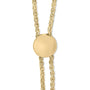 Pulsera bolo de corazón infinito con detalle de diamante en vermeil de oro, foto 4