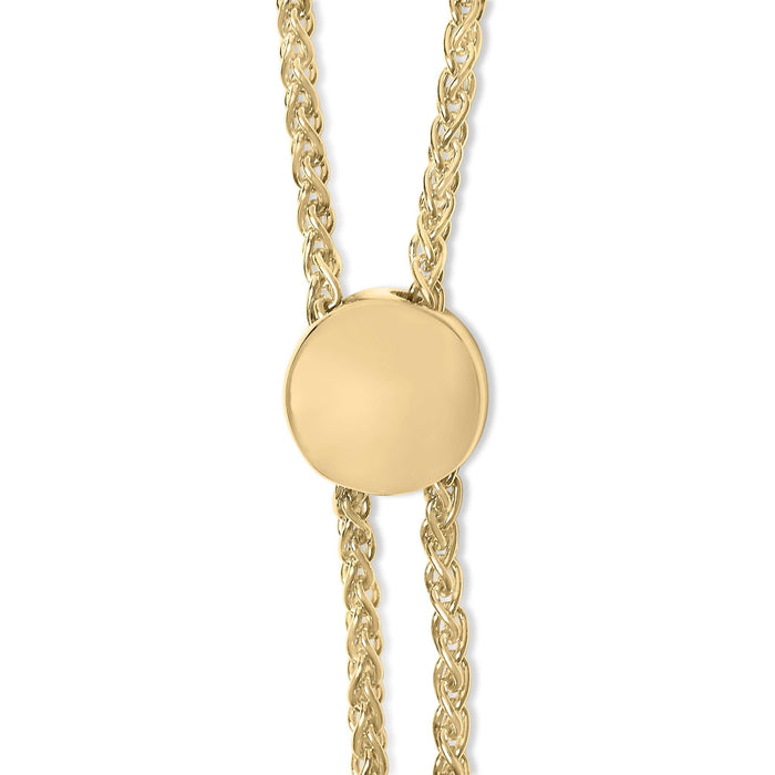 Pulsera bolo de corazón infinito con detalle de diamante en vermeil de oro, foto 4