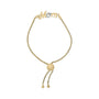 Diamond Accent Mom Lariat Bolo Bracelet in Gold Vermeil, photo 1