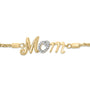 Diamond Accent Mom Lariat Bolo Bracelet in Gold Vermeil, photo 2