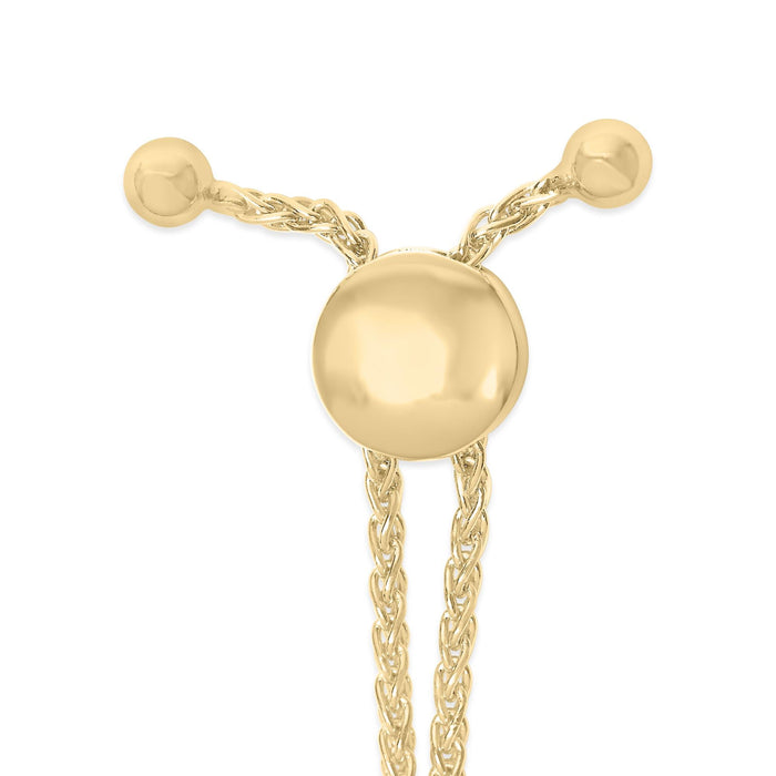 Diamond Accent Infinity Sign Lariat Bolo Bracelet in Gold Vermeil, photo 4