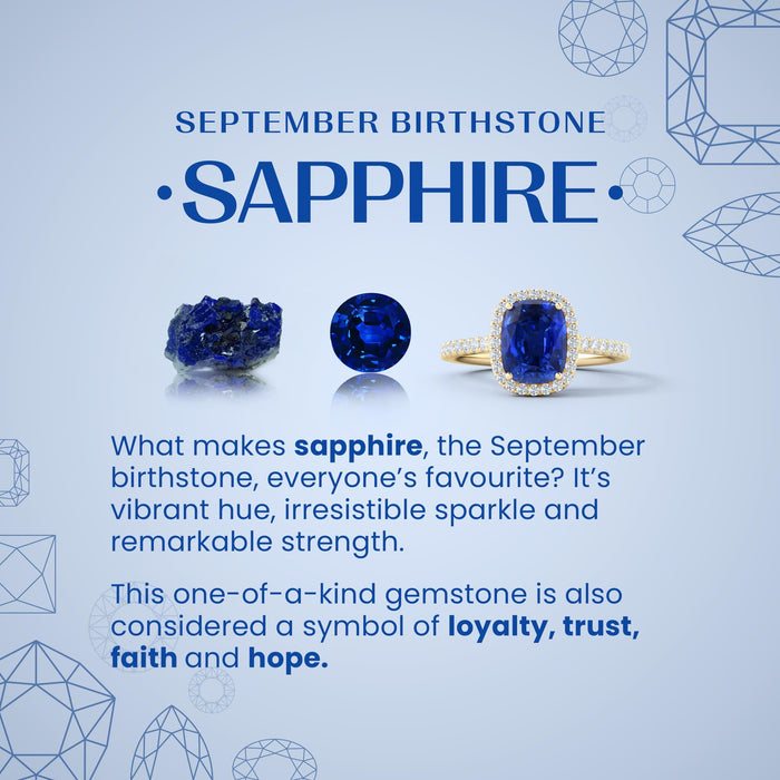 3.00 CTW Lab-Created Sapphire Halo Ring in 14K Gold, photo 12