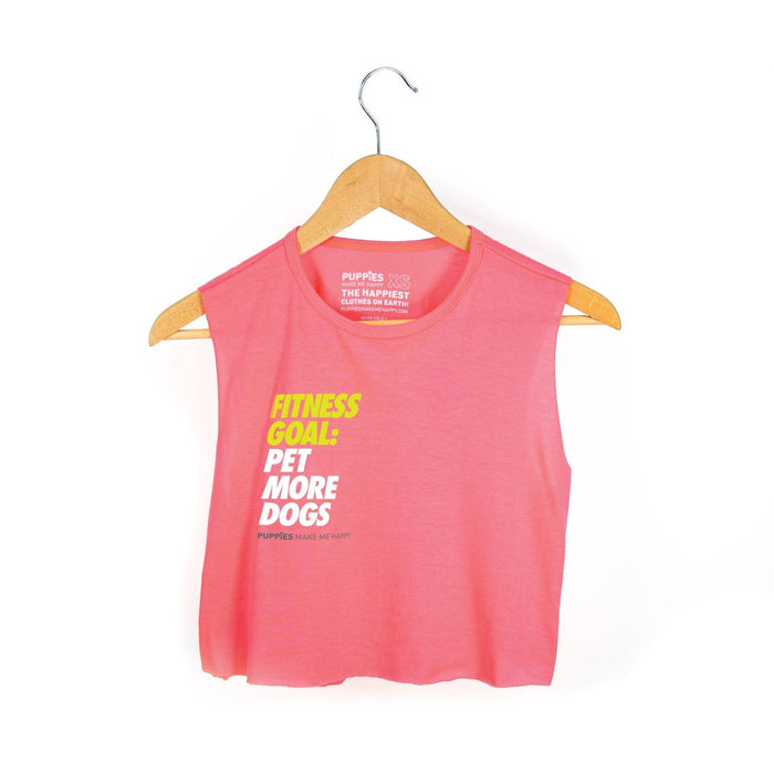 Fitness Goals: Pet More Dogs Crop Top