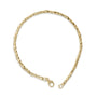 Brazalete rígido de corazón abultado con diamantes de 1/7 ct. p.t. en vermeil de oro, foto 4