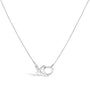 Diamond Accent XO Pendant Necklace in Sterling Silver, photo 1