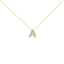 Diamond Accent A-Z Initial Bubble Pendant Necklace in Yellow Gold Vermeil, photo 12