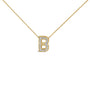Diamond Accent A-Z Initial Bubble Pendant Necklace in Yellow Gold Vermeil, photo 11