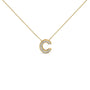 Diamond Accent A-Z Initial Bubble Pendant Necklace in Yellow Gold Vermeil, photo 10