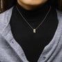 Diamond Accent A-Z Initial Bubble Pendant Necklace in Yellow Gold Vermeil, photo 60