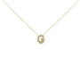 Diamond Accent A-Z Initial Bubble Pendant Necklace in Yellow Gold Vermeil, photo 6