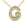 Diamond Accent A-Z Initial Bubble Pendant Necklace in Yellow Gold Vermeil, photo 32