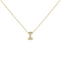 Diamond Accent A-Z Initial Bubble Pendant Necklace in Yellow Gold Vermeil, photo 4