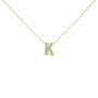 Diamond Accent A-Z Initial Bubble Pendant Necklace in Yellow Gold Vermeil, photo 2