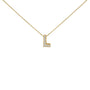 Diamond Accent A-Z Initial Bubble Pendant Necklace in Yellow Gold Vermeil, photo 1