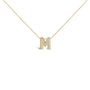 Diamond Accent A-Z Initial Bubble Pendant Necklace in Yellow Gold Vermeil, photo 13