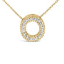 Diamond Accent A-Z Initial Bubble Pendant Necklace in Yellow Gold Vermeil, photo 41