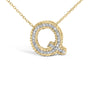 Diamond Accent A-Z Initial Bubble Pendant Necklace in Yellow Gold Vermeil, photo 51