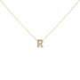 Diamond Accent A-Z Initial Bubble Pendant Necklace in Yellow Gold Vermeil, photo 24