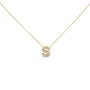Diamond Accent A-Z Initial Bubble Pendant Necklace in Yellow Gold Vermeil, photo 23