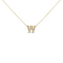 Diamond Accent A-Z Initial Bubble Pendant Necklace in Yellow Gold Vermeil, photo 19