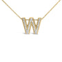 Diamond Accent A-Z Initial Bubble Pendant Necklace in Yellow Gold Vermeil, photo 45