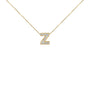 Diamond Accent A-Z Initial Bubble Pendant Necklace in Yellow Gold Vermeil, photo 16
