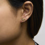 Diamond Accent Bow Earrings in Gold Vermeil, photo 3