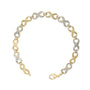 Pulsera de eslabones de infinito con diamantes de 1/10 ct. p.t. en vermeil de oro, foto 4