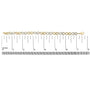 Pulsera de eslabones de infinito con diamantes de 1/10 ct. p.t. en vermeil de oro, foto 5