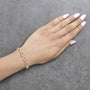 Pulsera de eslabones gruesos con diamantes de 1/10 ct. p.t. en vermeil de oro, foto 3