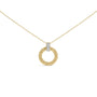 Collar con colgante grueso con diamantes de 1/10 ct. p.t. en vermeil de oro, foto 1
