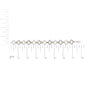 1/10 Ct. T.W. Natural Round Diamond Tennis Bracelet in Two-Tone Sterling Silver, photo 5